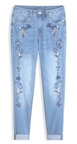 Damen strech jeans blue - strech,