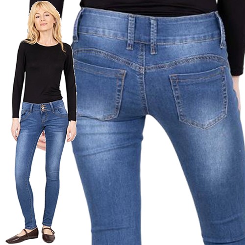 Damen skinny röhrenjeans - skinny,